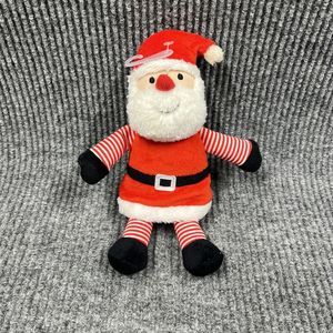 Carter's Christmas Santa‎ Claus 9" Plush Red Striped Hat Lovey Stuffed Toy